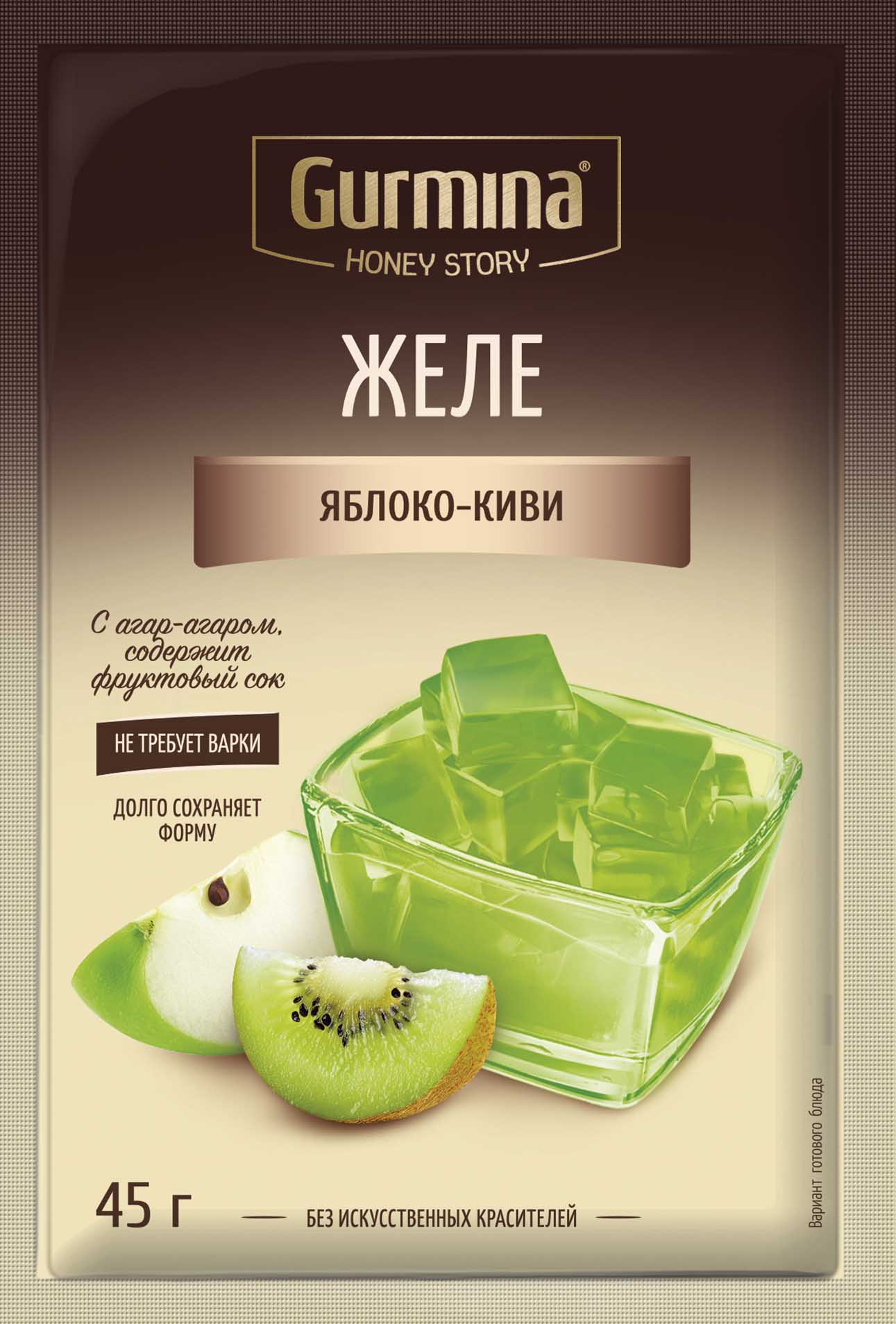 желе яблоко киви